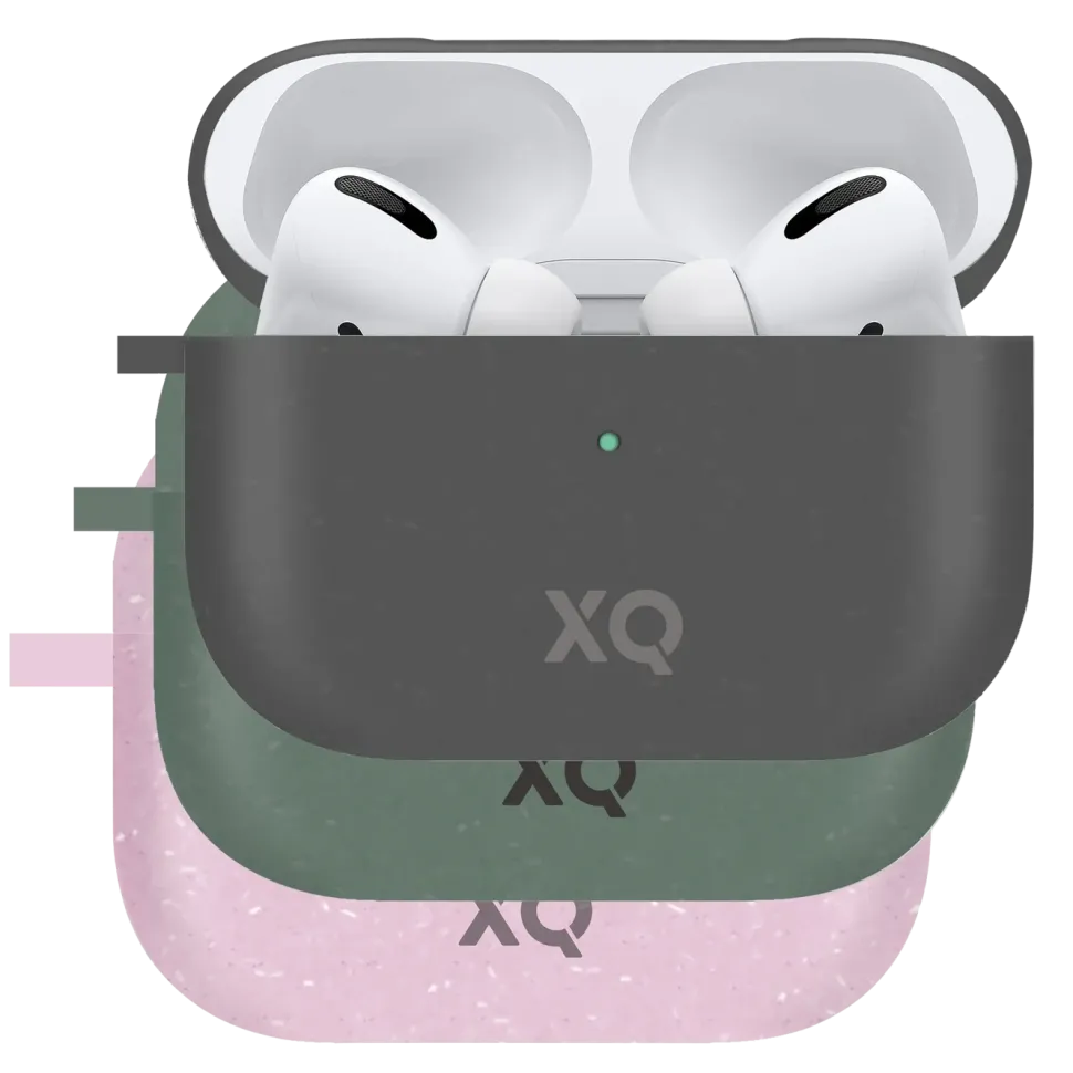 Xqisit Komposterbart fodral för AirPods Pro (Gen 1, 2019) Rosa