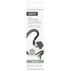 Xqisit Phone Strap Universal mobilrem för mobilskal Svart
