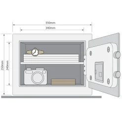 Yale Value Safe Medium Värdeskåp 5,6 kg